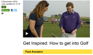 BBC get inspired golf